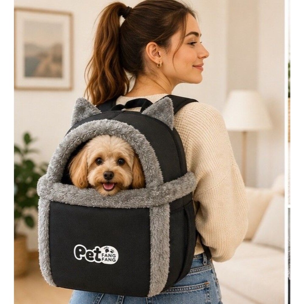 Pet Fang Fang Winter Warm Portable Carrier Backpack